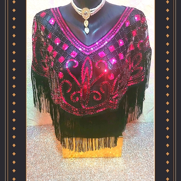 Magnificent  Sequin Shawls! - Picture 4 of 16